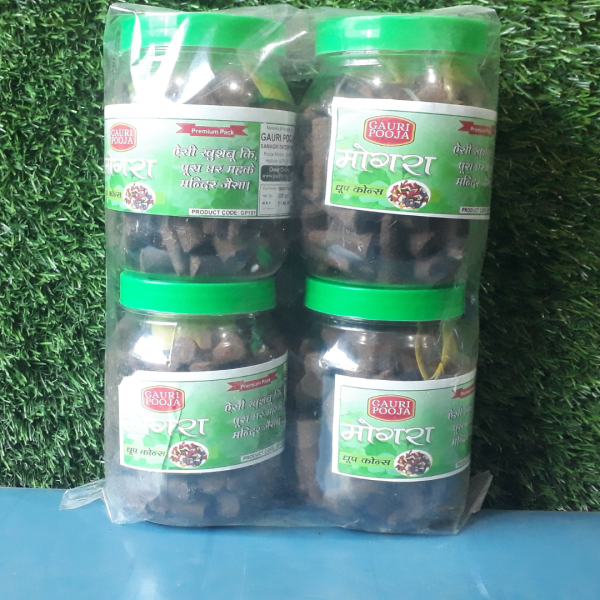 Gauri Pooja Mogra Dhoop Cones Jar 250gm pack